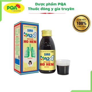 Siro Ho hen PQA chai 125ml dùng cho người ho, ho lâu ngày, ho gà, khó thở, thở khò khè, hen suyễn, khàn tiếng, mất tiếng