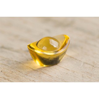 Thỏi vàng pha lê nguyên khối Cỡ 2cm, phong thủy tài lộc, hút lộc chiêu tài