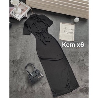 Đầm body khoét lưng