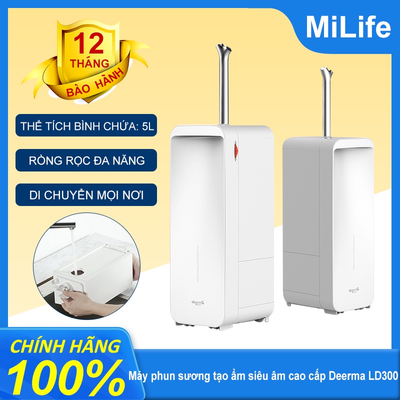 Máy phun sương tạo ẩm siêu âm cao cấp Deerma LD300 - BH Chính Hãng 12 Tháng