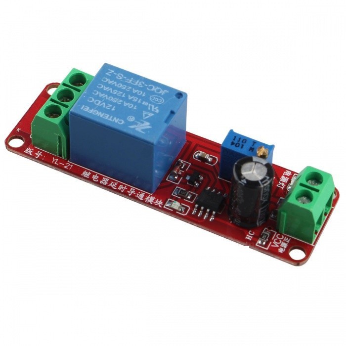 Mạch tạo thời gian trễ Đóng relay NE555 12VDC