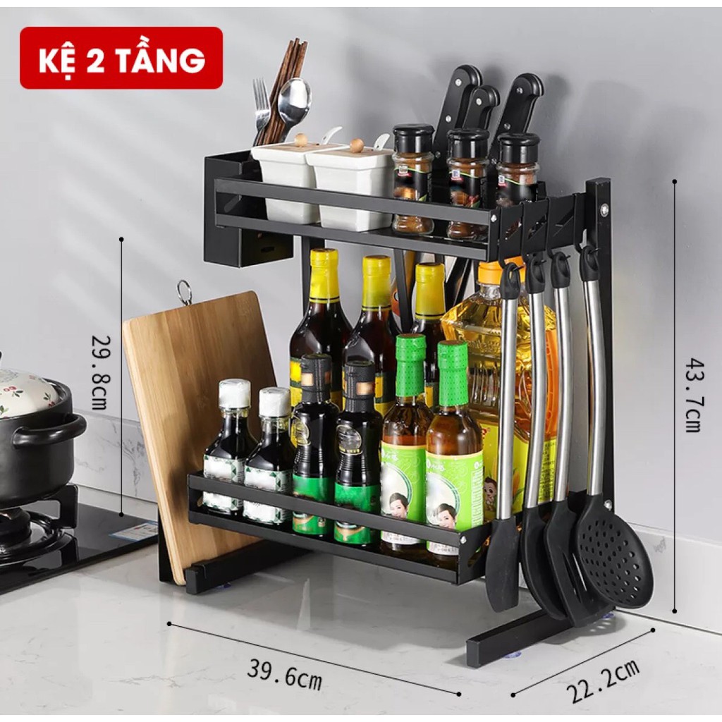 Kệ nhà bếp đa năng Kosko inox 304 kệ để đồ, kệ 2 tầng ,kệ 3 tầng