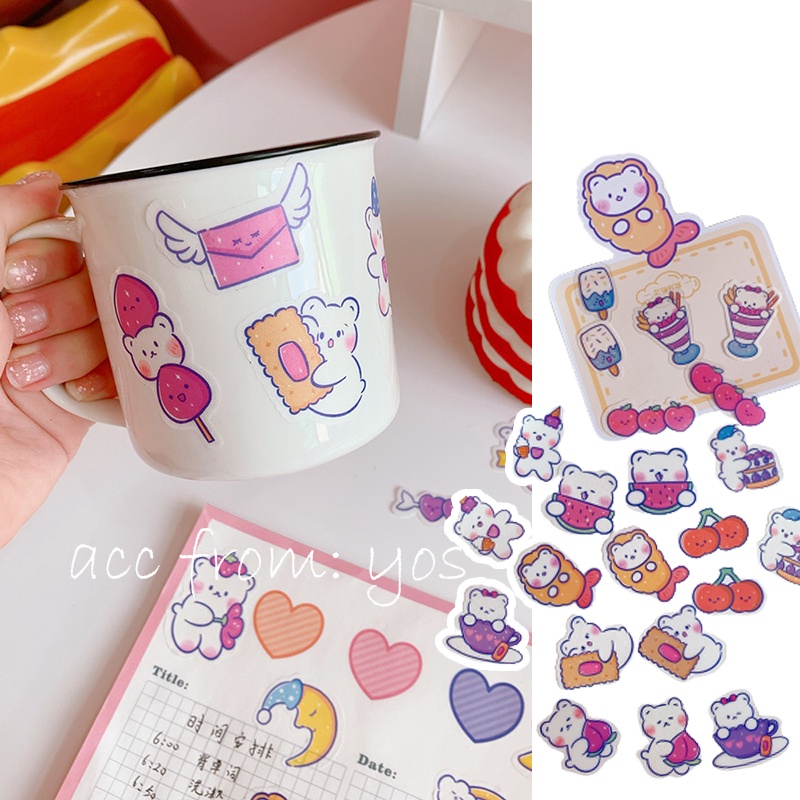 Set Sticker Hình Dán Chống Thấm Nước Xinh Xắn