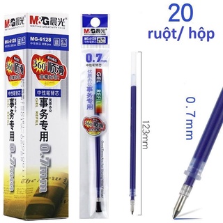 [Hộp 20] Ruột bút gel M&G - MG6128 0.7mm, ruột dùng cho bút nước kí - Bút viết chữ Hán