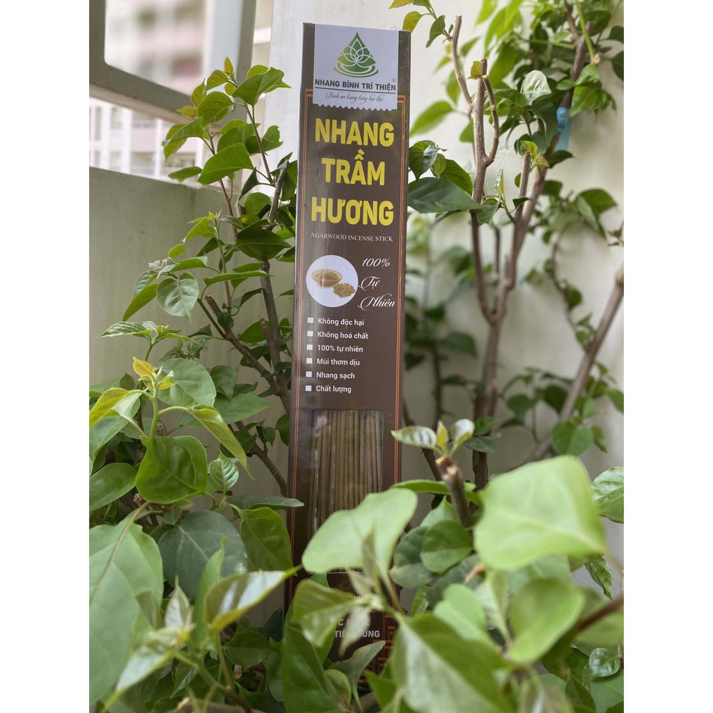 Nhang Trầm Hương 100% Tự Nhiên, Thơm ngọt loại 100 thanh 4 tấc Thương Hiệu Bình Trí hiện