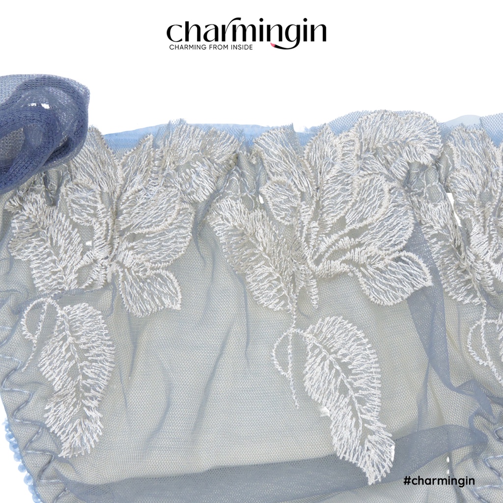 Quần lót mềm mịn ren hoa với dây hông cùng voan nơ đa phong cách size M, L - QLMF0046