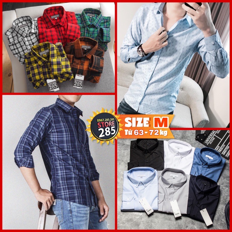 🏆SIZE M🏆 CHẤT LƯỢNG 🔥 Các mẫu áo sơmi vnxk store285 M02 cao cấp - Slimfit năng động