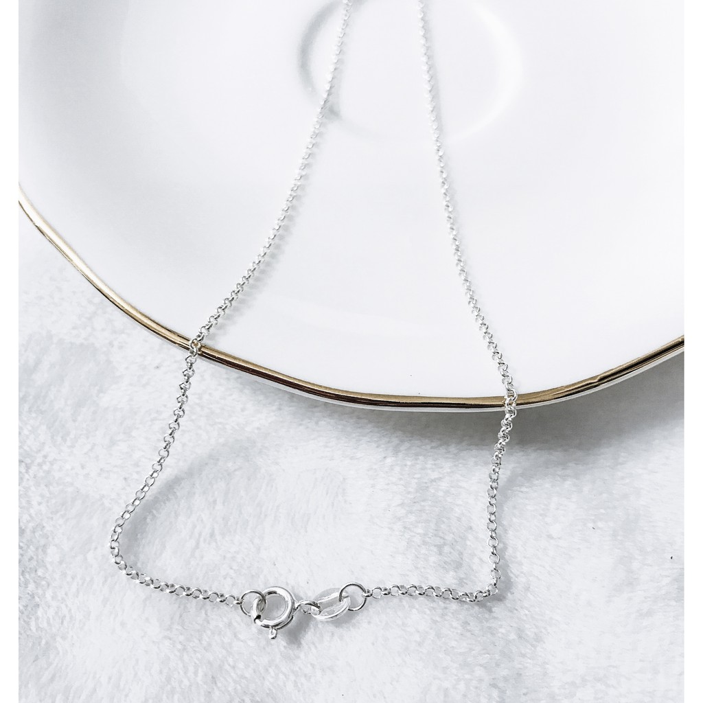 Dây chuyền bạc dạng xích phồng - Dây chuyền bạc NQ Jewelry