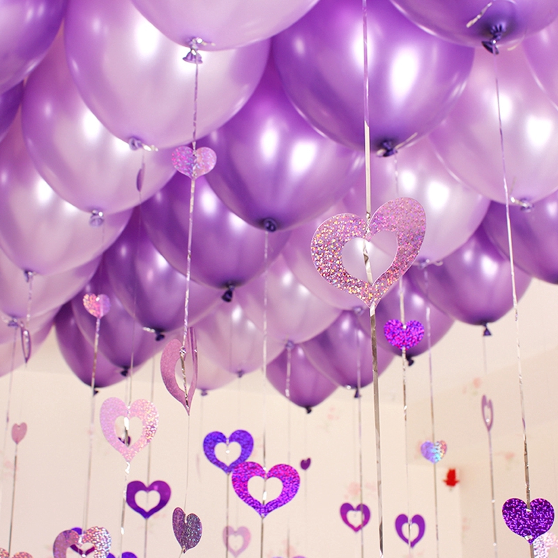 Bộ 50 quả bong bóng latex đủ màu sắc trang trí lễ tiệc