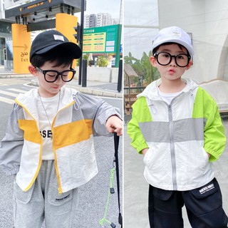 [A095] Áo khoác gió bé trai phối màu sz 90-150, áo bé trai phong cách hàn quốc