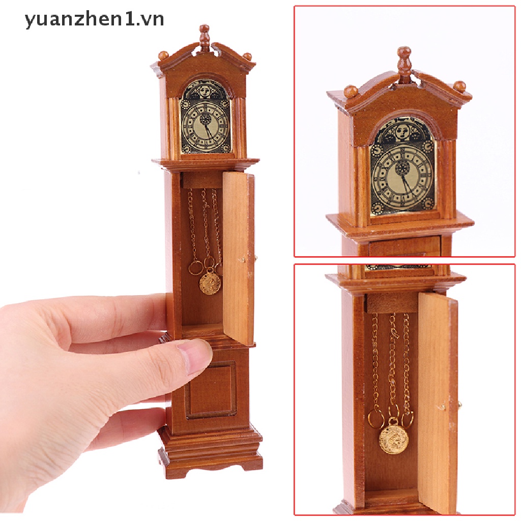 Đồng Hồ Sàn Gỗ Tỉ Lệ 1: 12 Trang Trí Nhà Búp Bê