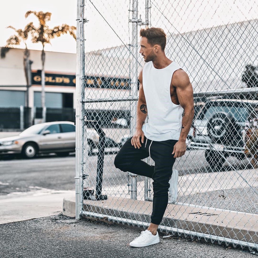 Áo thun ba lỗ tanktop basic nam, vải mè mềm mịn, thoáng khí, trẻ trung chuẩn form SAT - BF02