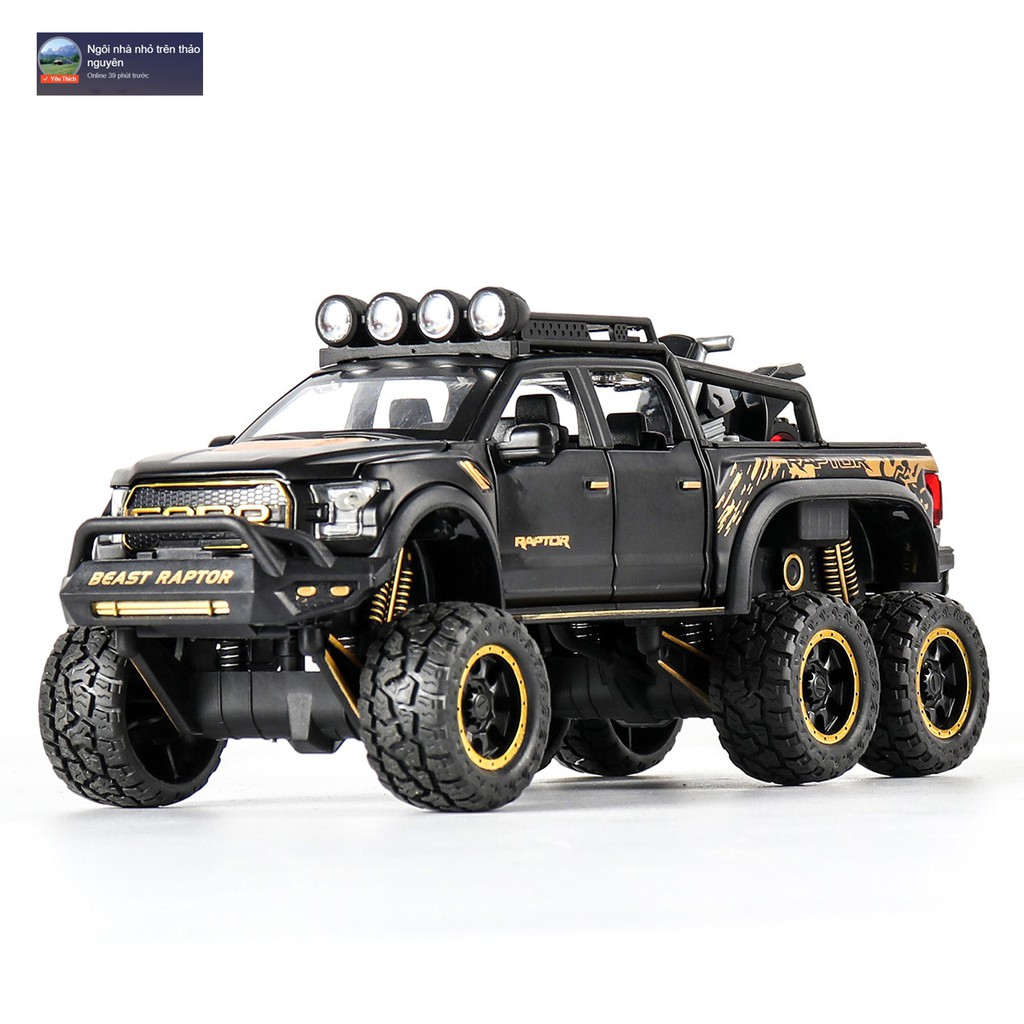 Mô Hình Xe Kim Loại Tỷ Lệ 1:24 Ford Raptor F150