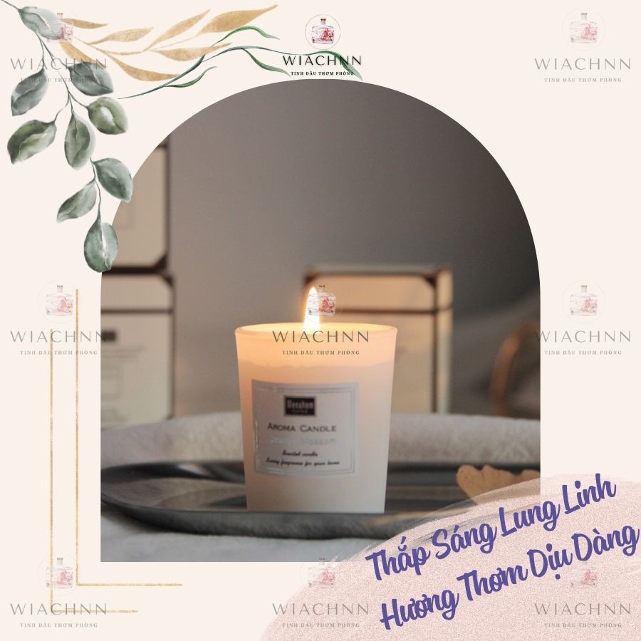 Nến Thơm Thư Giãn Không Khói Cao Cấp Aroma Menahem - Nến Thơm Sáp Đậu Nành