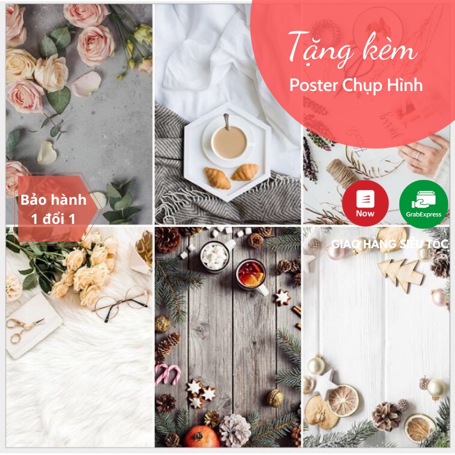 Phông Nền 3D 2 mặt, Chụp ảnh Mỹ Phẩm, Đồ ăn, Chất liệu Bìa