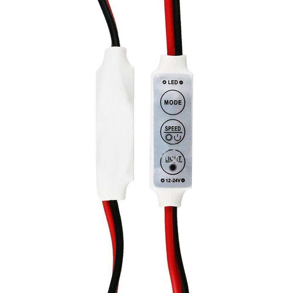 PISTA Set 5 Nút Bấm Chỉnh Độ Sáng 12V-24V 3 Phím Màu Sắc