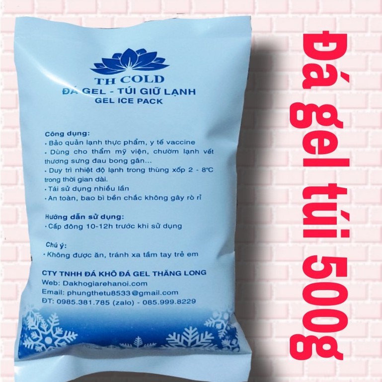 Túi đá gel trữ lạnh 500g
