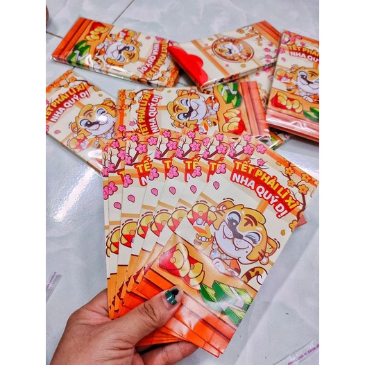 BAO LÌ XÌ TẾT 2022 đủ 15 mẫu cực đẹp sang trọng giấy C150 dày dặn