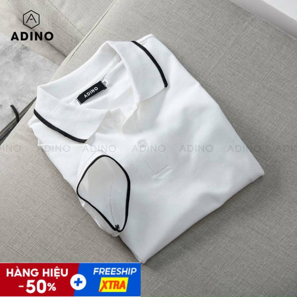 Áo Polo Nam Vải Cá Sấu Chất Cotton - Màu Trắng | BigBuy360 - bigbuy360.vn