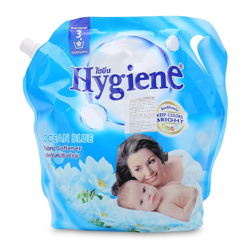 Nước xả vải Hygiene (túi 1800ml) màu xanh dương Ocean Blue