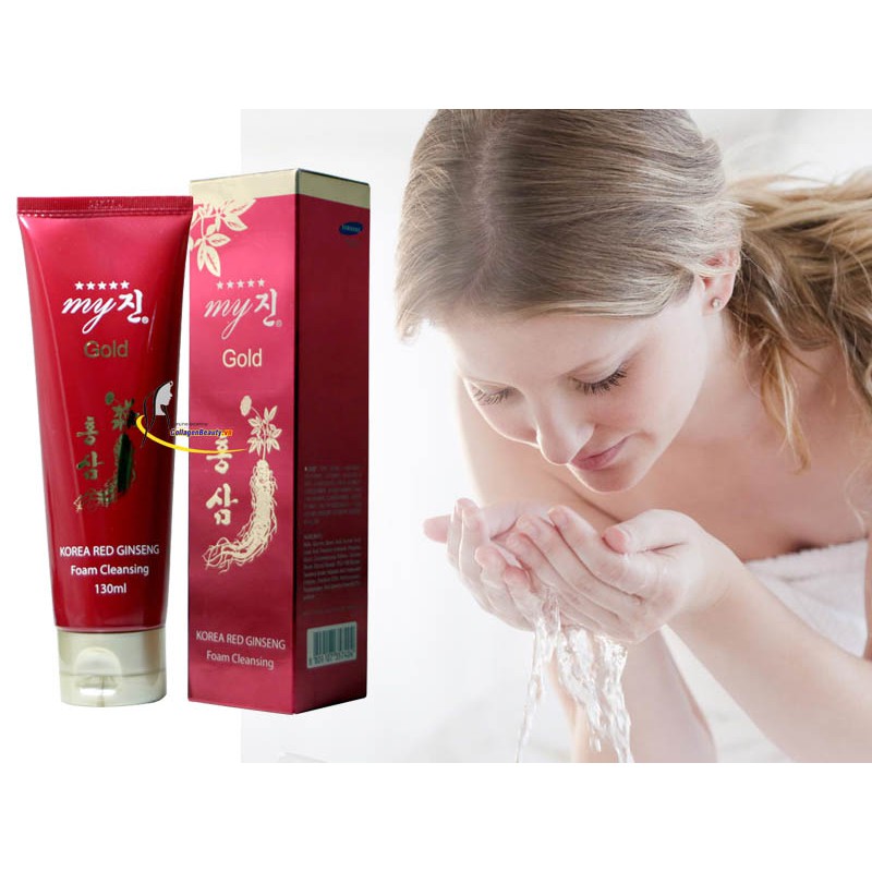 Sữa rửa mặt sâm đỏ My Gold Hàn Quốc 130ml