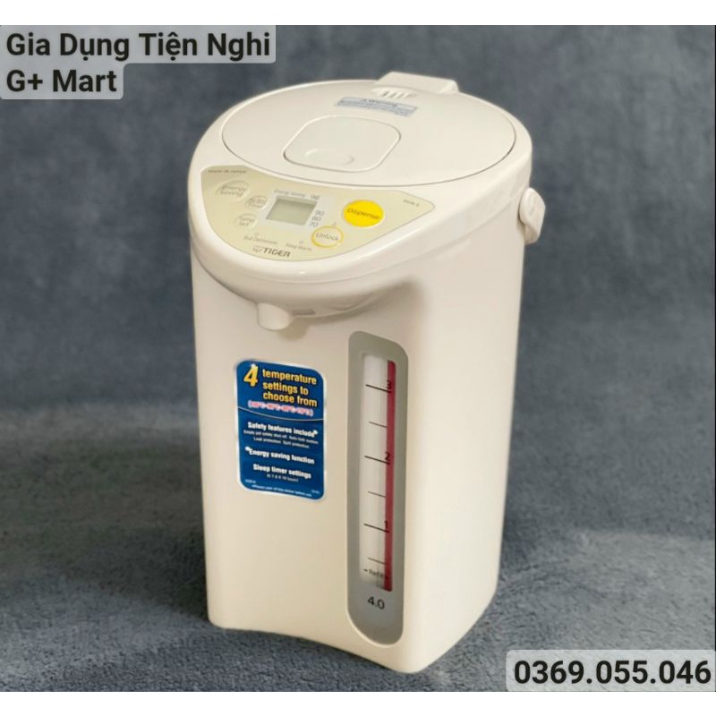 Bình Thủy Điện/ Phích Điện Cao Cấp TIGER PDR-S40S Nhập Khẩu Nhật Bản 4,0L 682W - Giadungtiennghigmart