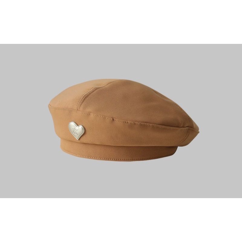 Mũ Beret Tag Trái Tim Chữ KK Mẫu Mới Nhất