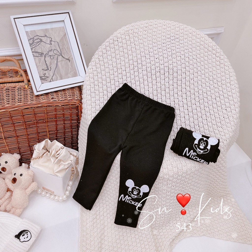 Combo 3 quần legging bé gái size 8-32kg