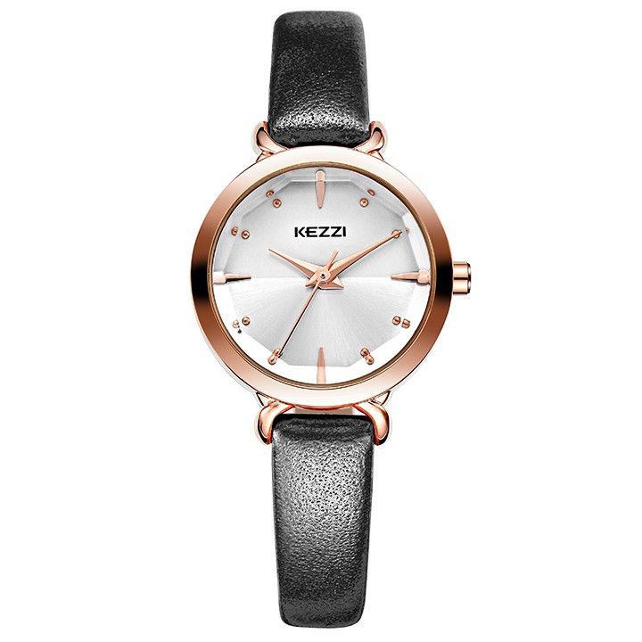 ĐỒNG HỒ NỮ KEZZI 1651 DÂY DA CAO CẤP, MẶT TRÒN Bán lẻ giá sỉ