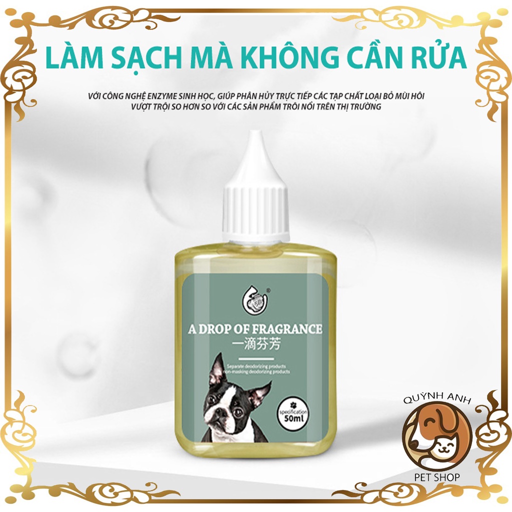 Nhỏ khử mùi nước tiểu chó mèo, nhỏ khử mùi tiện lợi dành cho cho thú cưng hay tiểu bậy
