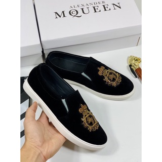 giày slipon nam da lộn mác đính đá (free ship)
