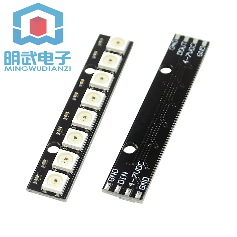 Bảng Mạch Phát Triển Tùy Chỉnh Đèn LED 8-bit Ws2812 5050 Rgb