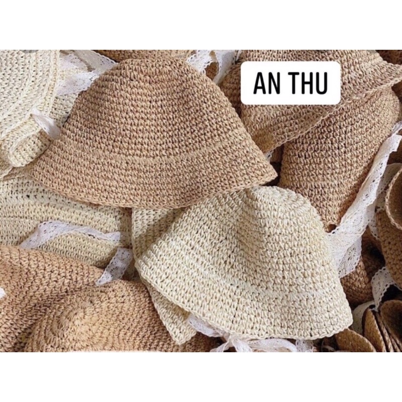 [MŨ] Mũ đi biển có dây điều chỉnh cho bé( vòng đầu 48cm)