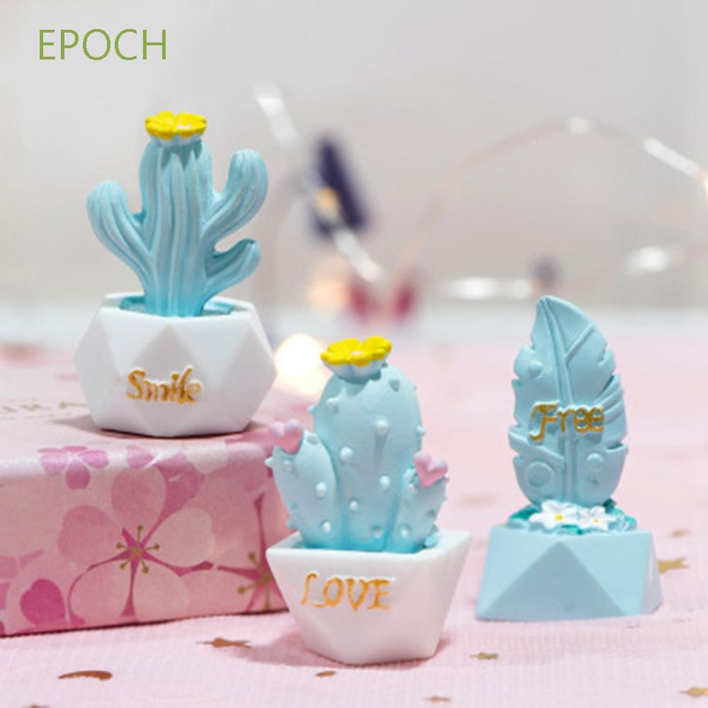 EPOCH Set 1 / 5 Mô Hình Cây Xương Rồng Mini Dễ Thương Trang Trí Sân Vườn