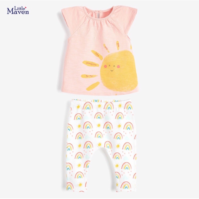 Bộ cộc bé gái little maven