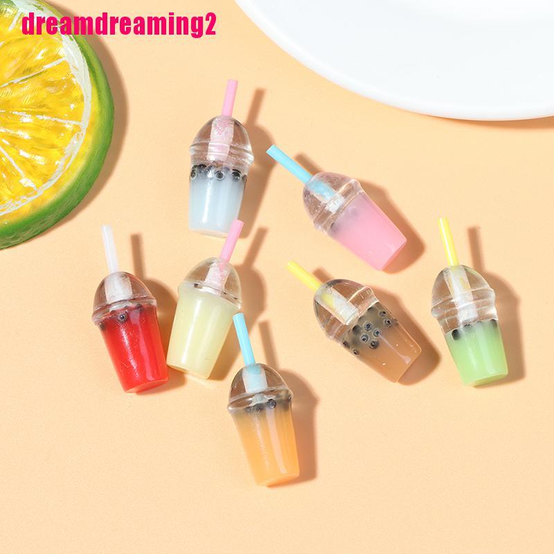 Bộ 5 Ly Trà Sữa Trân Châu Trang Trí Nhà Búp Bê Tỉ Lệ 1 / 12