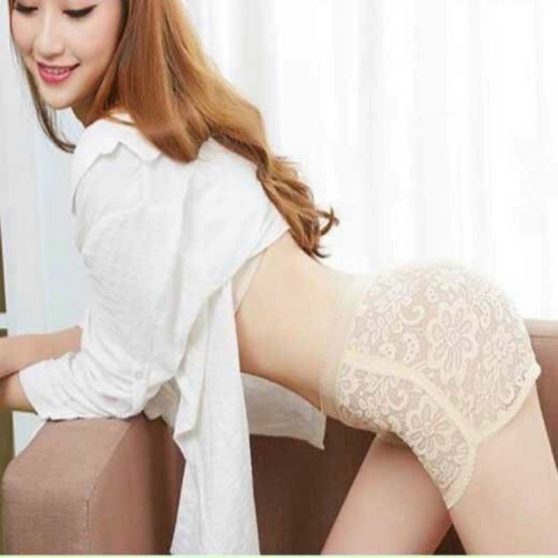 Quần ren mặc trong váy QC co giãn mạnh