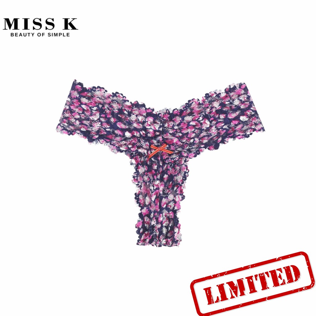 Quần lót ren lọt khe Graffiti Thong style thương hiệu Miss K nhiều màu U026 | BigBuy360 - bigbuy360.vn