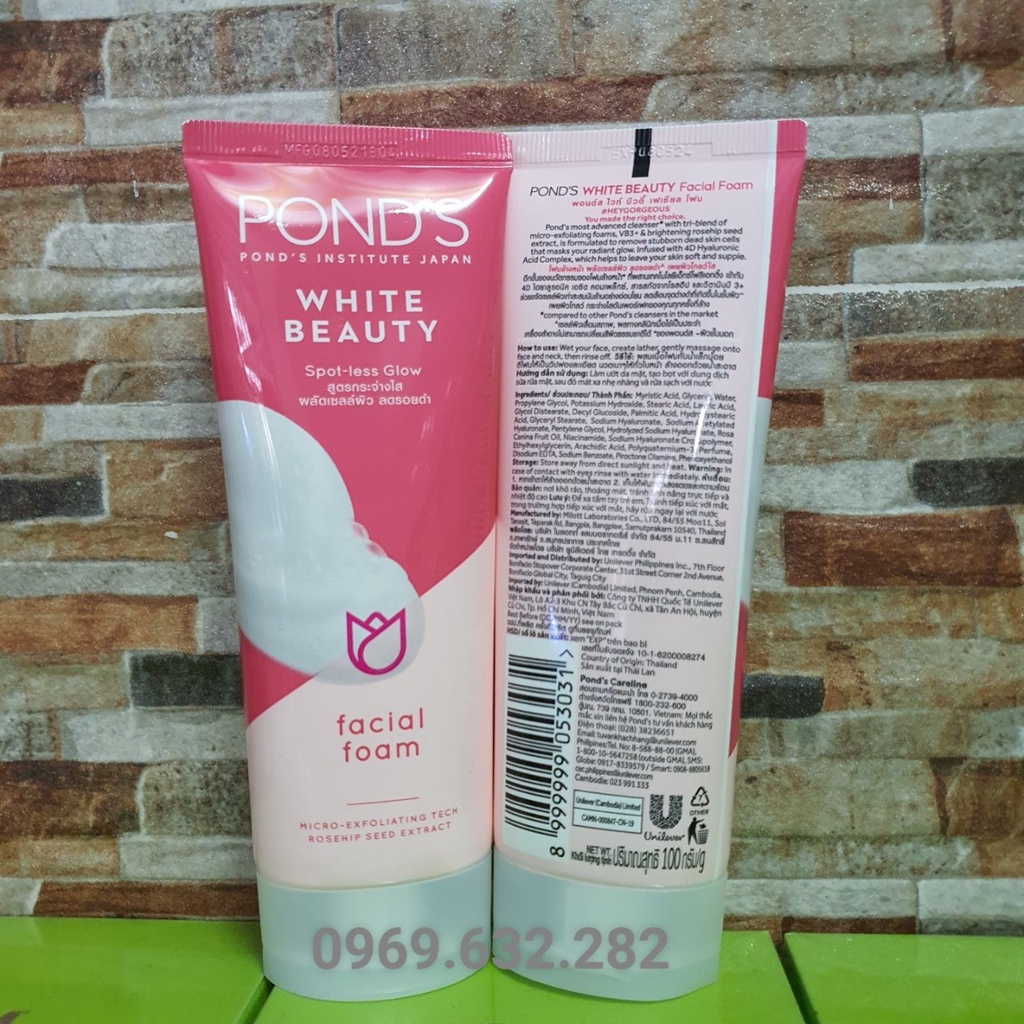 Sữa rửa mặt PONDS Thái Lan 100g