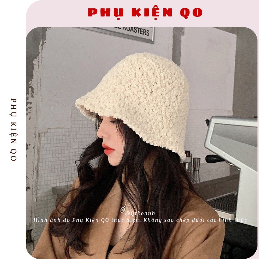 Nón bucket lông cừu mềm dễ gấp gọn BUK28