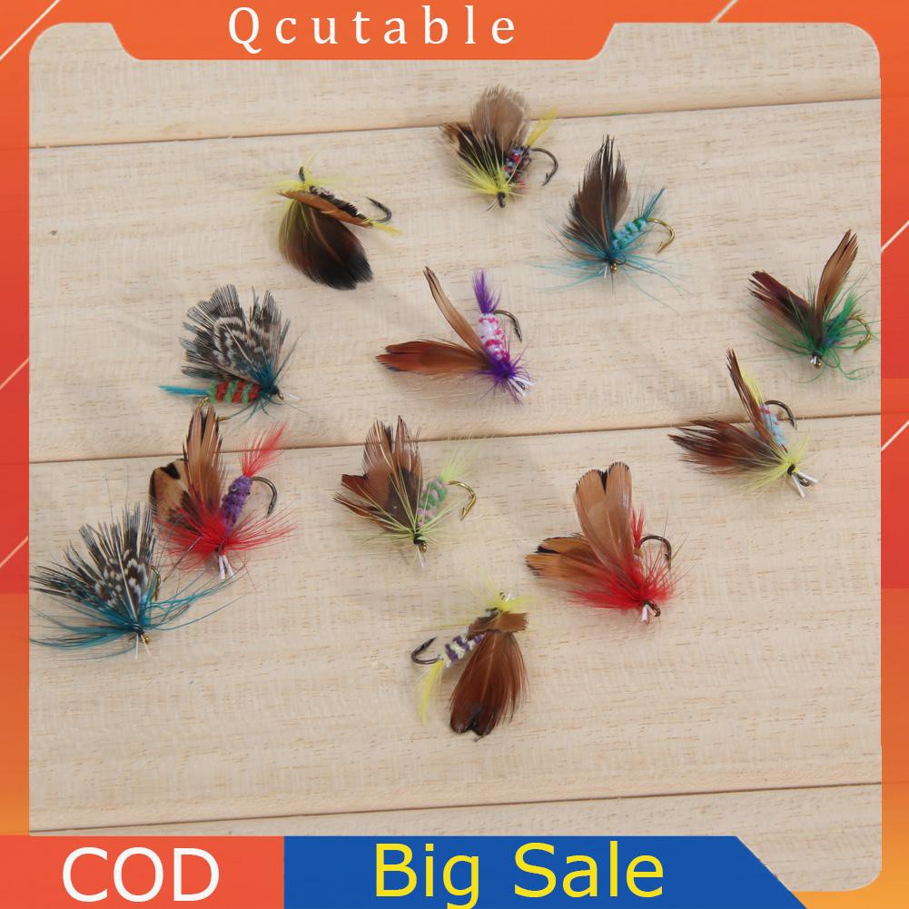 Set 12 Mồi Câu Cá Giả Côn Trùng Chuyên Nghiệp