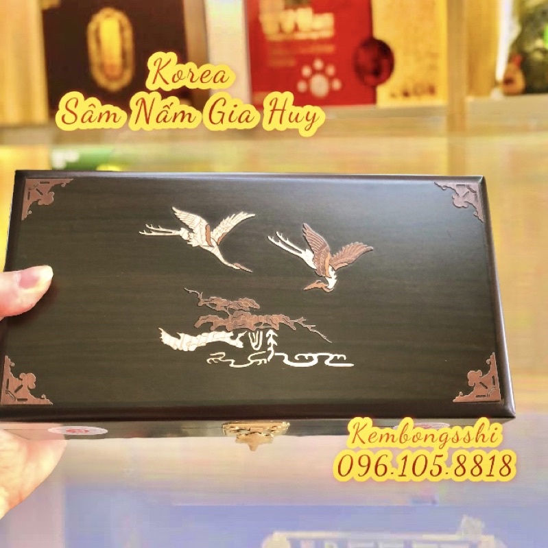 [HÀNG MỚI VỀ] An Cung Ngưu Hoàng Hoàn Hàn Quốc Hộp Gỗ 10 Viên CAO CẤP