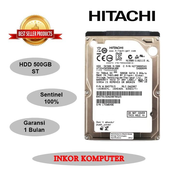 Ổ Cứng Di Động Hdd 500gb Sata Hitachi Cho Laptop | BigBuy360 - bigbuy360.vn