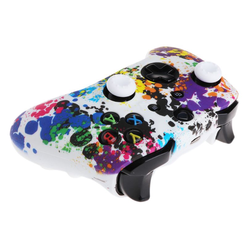 Vỏ Bọc Tay Cầm Chơi Game + 2 Nắp Đậy Bằng Silicone Cho Tay Cầm Chơi Game Xbox One X S