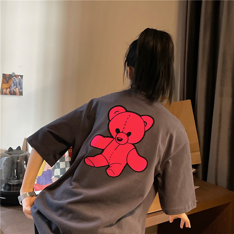 Áo thun tay ngắn cổ tròn kiểu dáng thời trang phong cách Hàn Quốc dành cho nữ