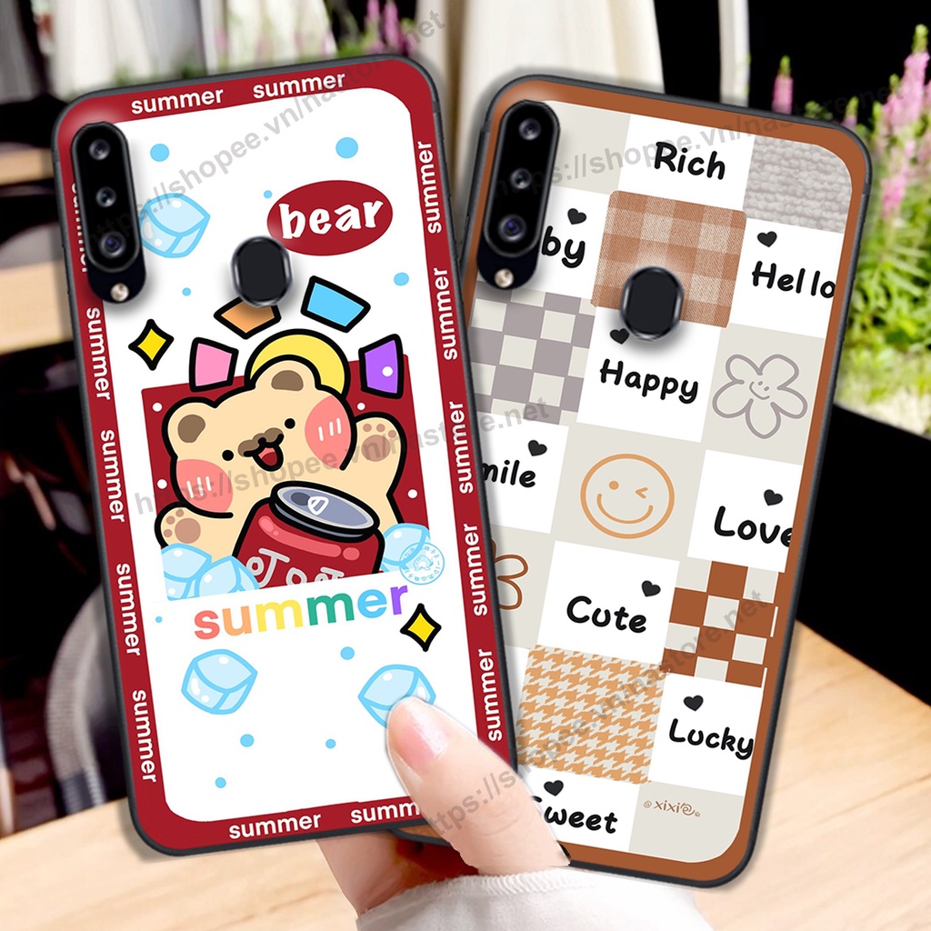 Ốp lưng Samsung A10s / A20s / A20 / A30 trái tim mặt cười, gấu cute thể thao cá tính