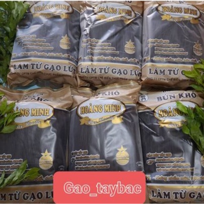 BÚN GẠO LỨT ĐEN giảm cân  HOANG MINH 500G,100% gạo lứt đen nguyên cám