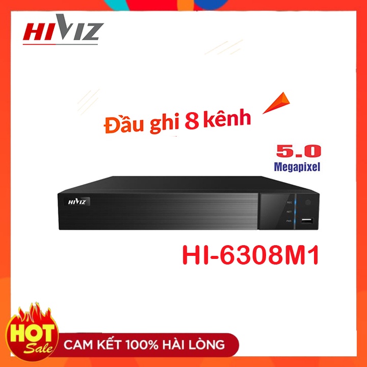 Đầu ghi hình Hiviz 8 kênh/ 4 kênh 5.0MP {2K}, hỗ trợ 5 in 1, Hàng chính hãng