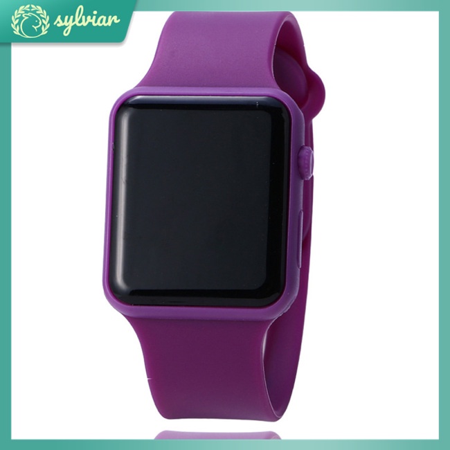 Đồng Hồ Đeo Tay Điện Tử Màn Hình LED Dây Silicone Dành Cho Nam Và Nữ