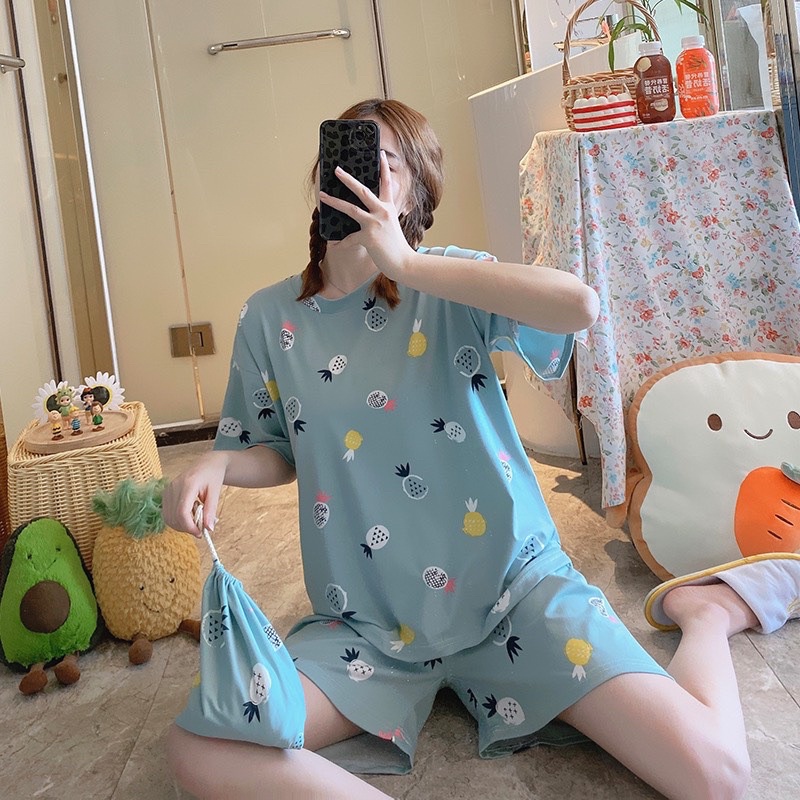 ẢNH THẬT TỰ CHỤP BỘ BỘ PIJAMA / PIZAMA BỘ MẶC NHÀ NHIỀU MÀU